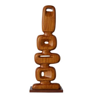 fonQ Hkliving sculpture ornament - carved wood aanbieding