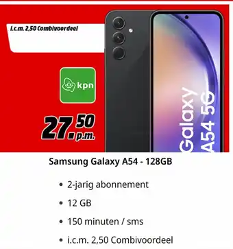 MediaMarkt Samsung Galaxy A54 - 128GB aanbieding