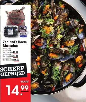 Sligro Zeeland's Roem Mosselen aanbieding