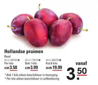 Sligro Hollandse pruimen aanbieding