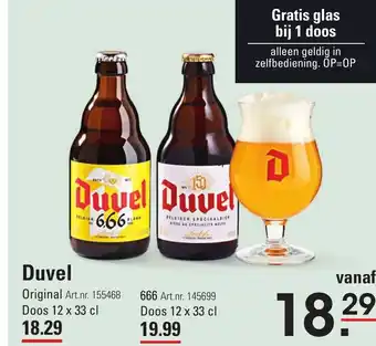 Sligro Duvel aanbieding