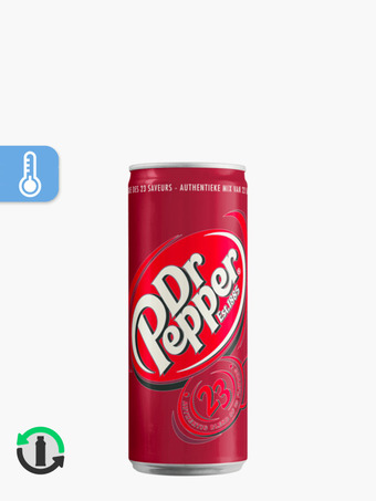 Flink Dr. pepper can 33cl aanbieding