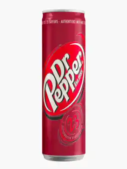 Flink Dr. pepper can 33cl aanbieding