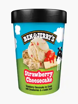 Flink Ben & jerry's strawberry cheesecake 465ml aanbieding