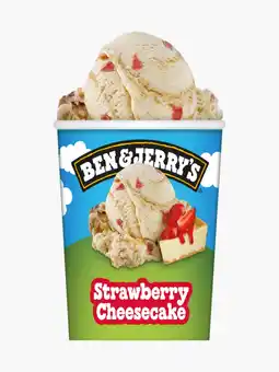 Flink Ben & jerry's strawberry cheesecake 465ml aanbieding