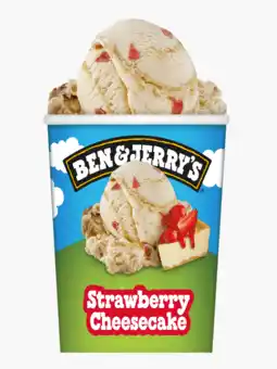 Flink Ben & jerry's strawberry cheesecake 465ml aanbieding