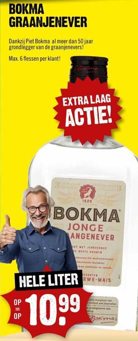 Dirck 3 BOKMA GRAANJENEVER aanbieding