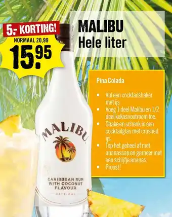 Dirck 3 MALIBU Hele liter aanbieding