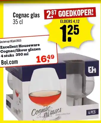 Dirck 3 Cognac glas 35 cl aanbieding