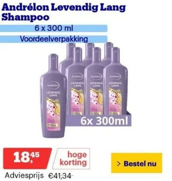 Bol.com Andrélon levendig lang shampoo aanbieding