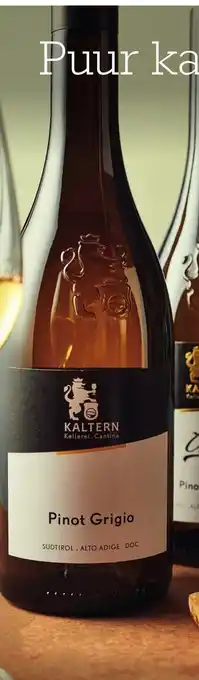 Sligro Kellerei Kaltern Alto Adige, Italië  Selection Soll Pinot Grigio Art.nr. 162334 75cl aanbieding