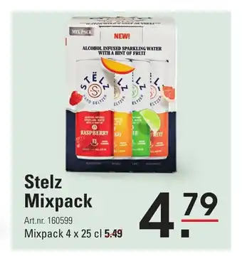 Sligro Stelz Mixpack Art.nr. 160599 Mixpack 4 x 25 cl aanbieding