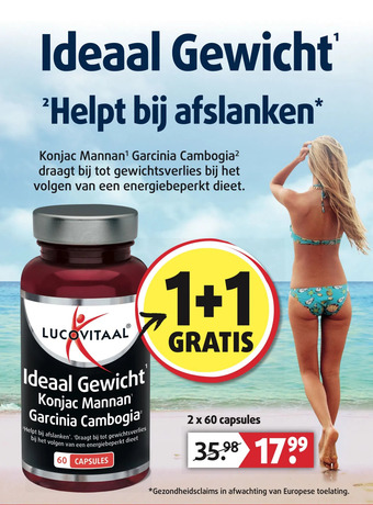 Lucovitaal Ideaal gewicht konjac mannan garcinia cambogia aanbieding