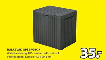 Jysk Halkevad opbergbox aanbieding