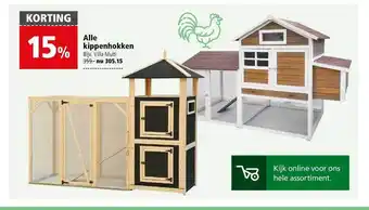 Welkoop Alle Kippenhokken 15% Korting aanbieding