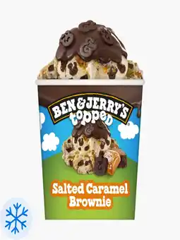 Flink Ben & jerry's topped salted caramel brownie 465ml aanbieding