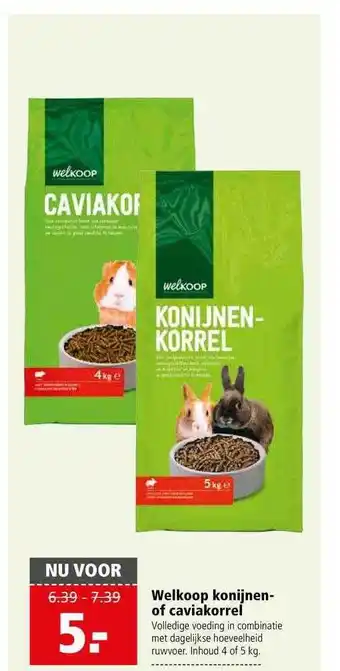 Welkoop Welkoop Konijnenkorrel Of Caviakorrel aanbieding