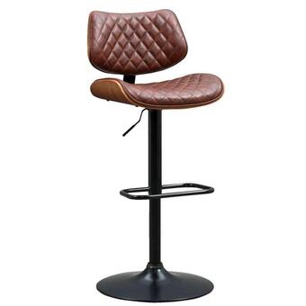 Leen Bakker Barkruk charles - bruin - leen bakker aanbieding