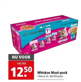 Welkoop Whiskas Maxi-Pack 100g aanbieding