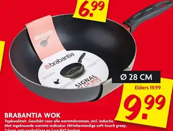 Dekamarkt Brabantia wok 28 cm aanbieding