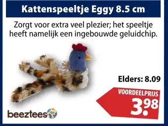 Huisdier Voordeelshop Kattenspeeltje eggy 8.5 cm aanbieding