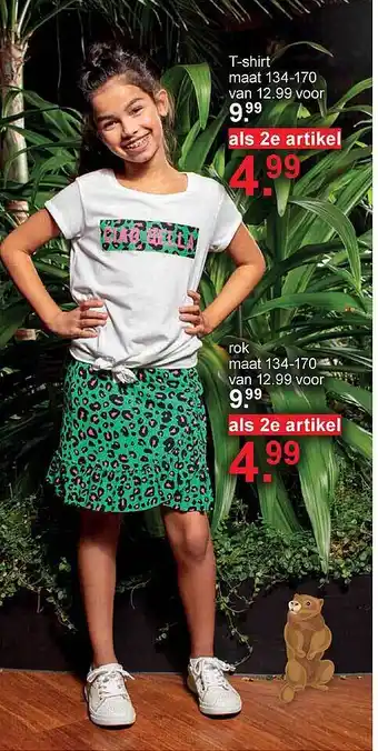 Scapino T-Shirt Of Rok aanbieding