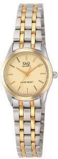 Bol.com Q & q vn17j400y - horloge - zilverkleurig / goudkleurig aanbieding