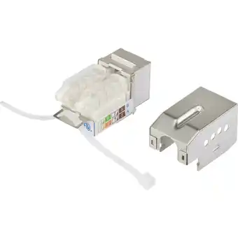 Conrad Renkforce rj45-inbouwmodule keystone cat 6a ks10 aanbieding