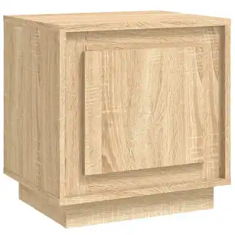 fonQ Vidaxl nachtkastje 44x35x45 cm bewerkt hout sonoma eikenkleurig aanbieding