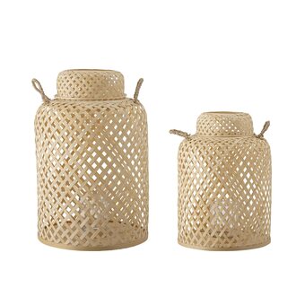 fonQ Bloomingville madlin lantaarn - bamboe aanbieding