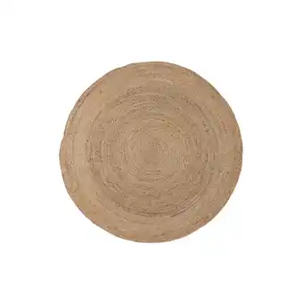 fonQ Woood ross vloerkleed - jute - naturel - 1x150x150 aanbieding