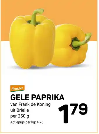 Ekoplaza Demeter gele paprika aanbieding