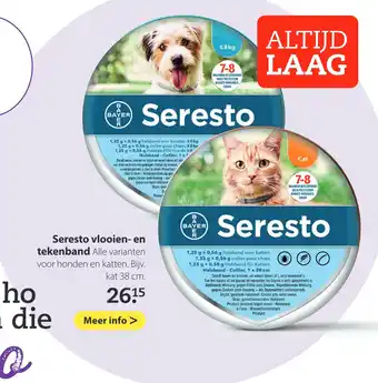 Pets Place Seresto vlooien- en tekenband 38cm aanbieding