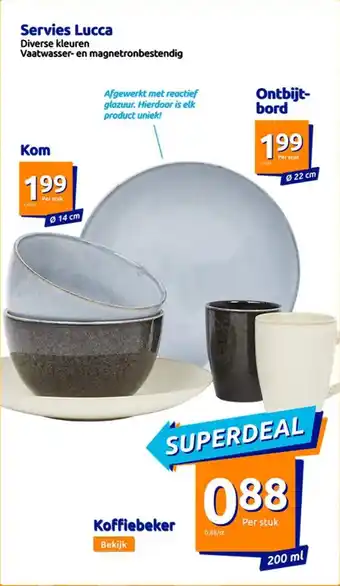 Action Servies lucca aanbieding