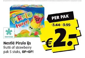 Boni Nestlé pirulo ijs aanbieding