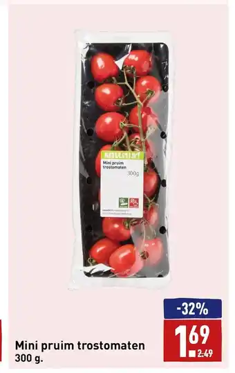 ALDI Mini pruim trostomaten 300 g. aanbieding