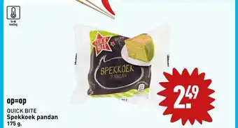 ALDI QUICK BITE Spekkoek pandan 175 g aanbieding