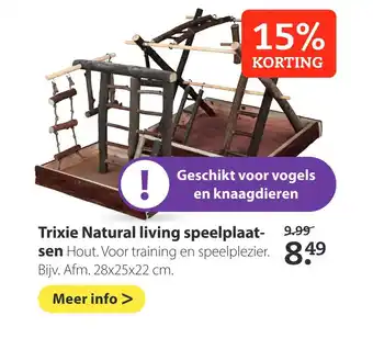 Pets Place Trixie Natural living speelplaatsen 28x25x22 cm aanbieding