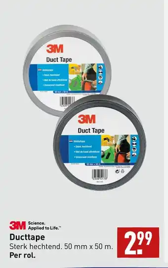 ALDI 3M Ducttape Sterk hechtend. 50 mm x 50 m. Per rol. aanbieding