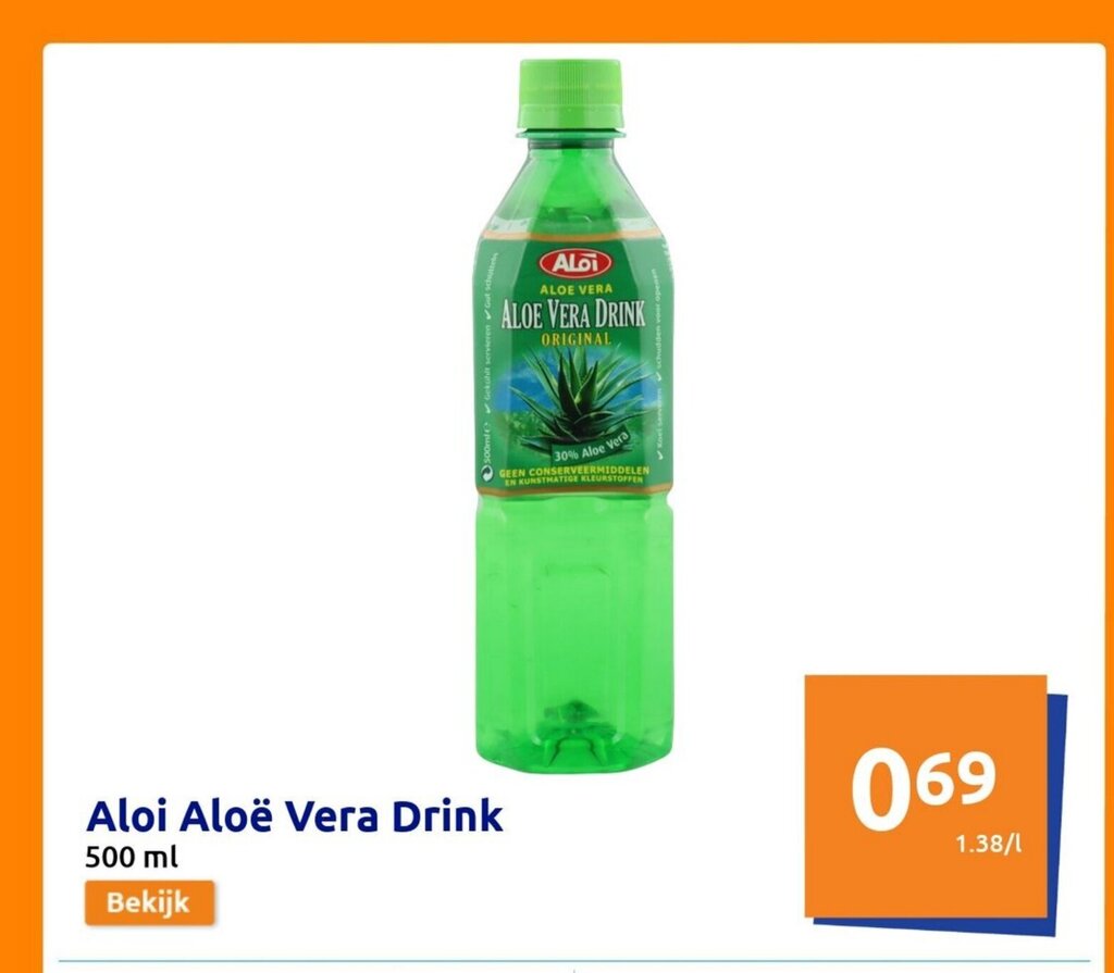 Aloi Alo Vera Drink 500 ml aanbieding bij Action