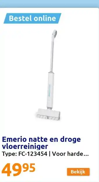 Action Emerio natte en droge vloerreiniger Type: FC-123454 | Voor harde... aanbieding