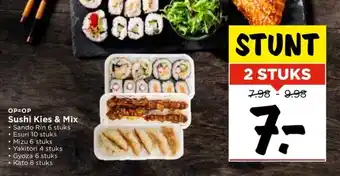 Vomar Voordeelmarkt Sushi Kies & Mix • Sando Rin 6 stuks • Esuri 10 stuks aanbieding