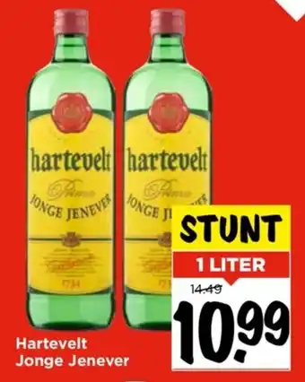 Vomar Voordeelmarkt Hartevelt Jonge Jenever 1 LITER aanbieding