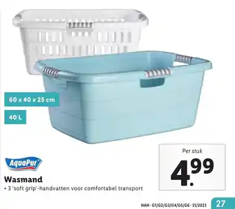 Lidl AquaPur  Wasmand aanbieding