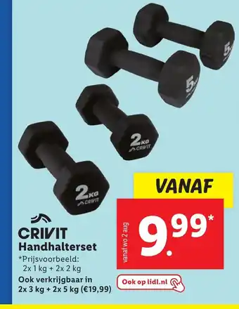 Lidl CRIVIT Handhalterset *Prijsvoorbeeld: 2x 1 kg + 2x 2 kg aanbieding