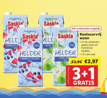 Lidl Koolzuurvrij water 1.5L aanbieding