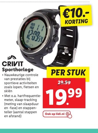 Crivit 2025 sporthorloge lidl