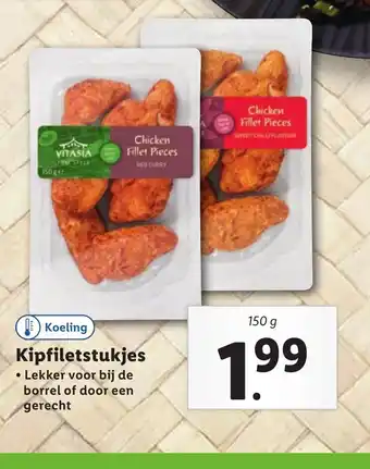 Lidl Kipfiletstukjes 150g aanbieding