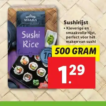 Lidl Sushirijst 500g aanbieding