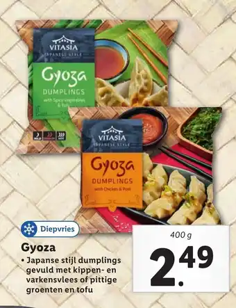 Lidl Gyoza 400g aanbieding